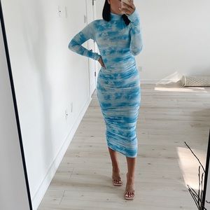 ナチュラルネイビー セール!SLY♡SHIRRING LONG DRESS - 通販 - www